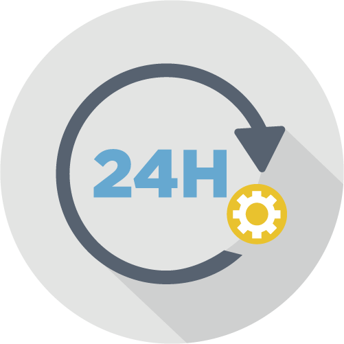 Operates 24 hours a day